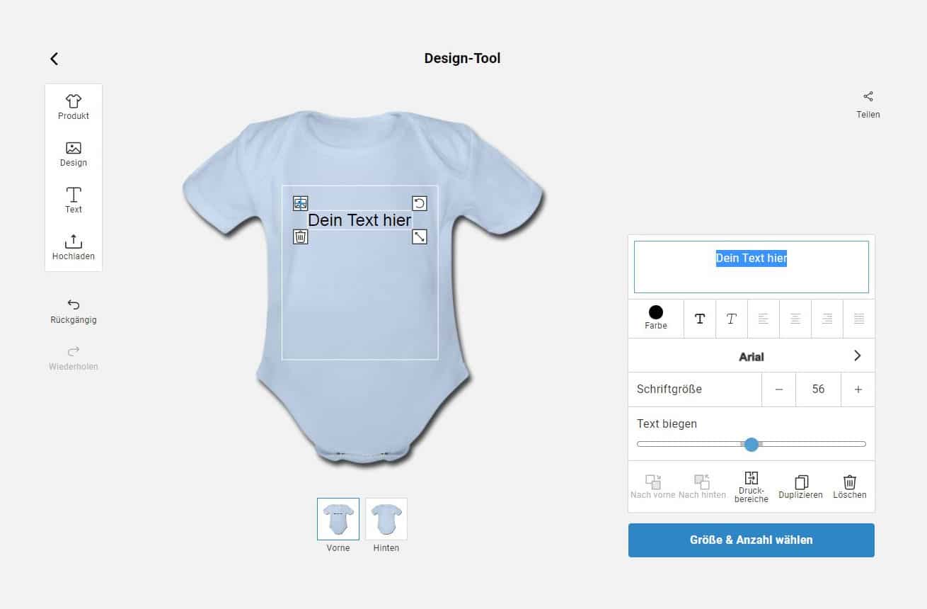 Babykleidung personalisieren 