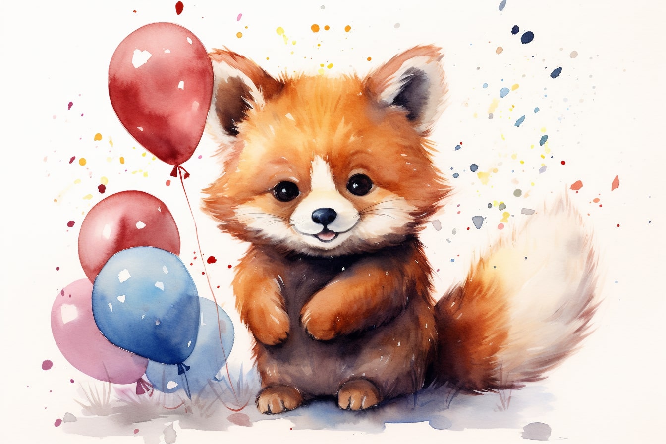 Kostenlose Geburtstagsbilder zum Downloaden und Teilen: Roter Panda