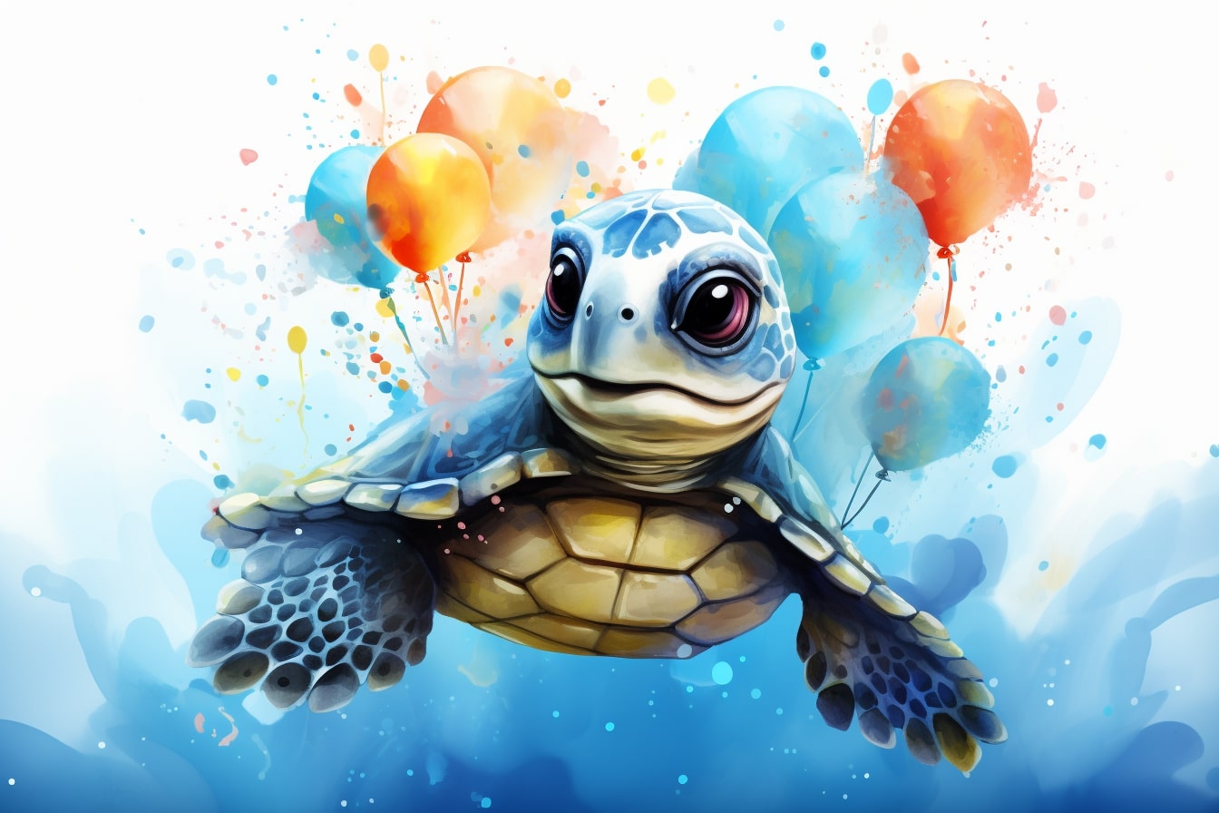 Kostenlose Geburtstagsbilder zum Downloaden und Teilen: Schildkröte