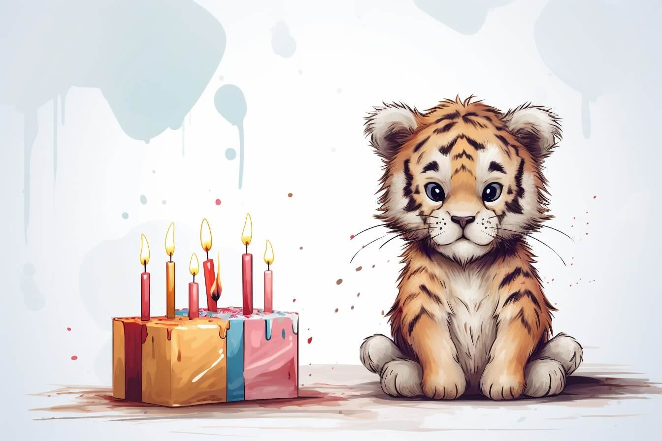 Kostenlose Geburtstagsbilder zum Downloaden und Teilen: Tiger