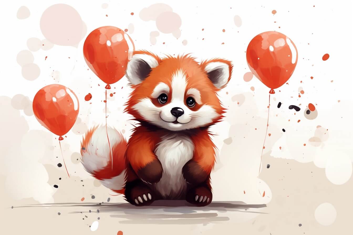 Kostenlose Geburtstagsbilder zum Downloaden und Teilen: Roter Panda