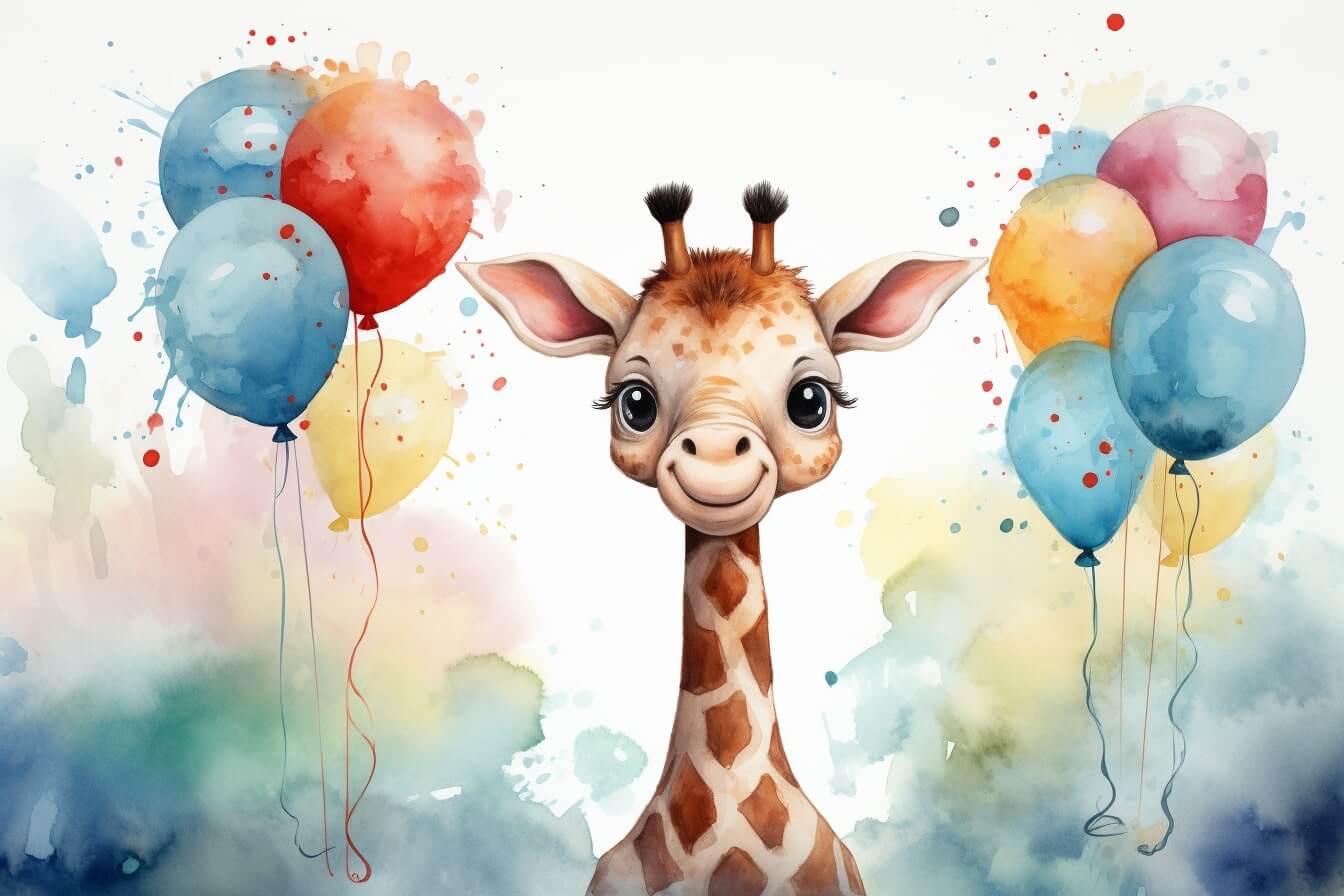 Kostenlose Geburtstagsbilder zum Downloaden und Teilen: Giraffe