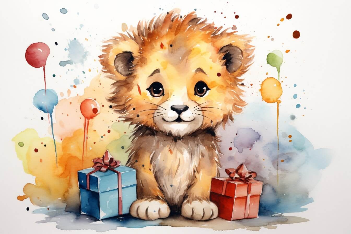 Kostenlose Geburtstagsbilder zum Downloaden und Teilen: Löwe