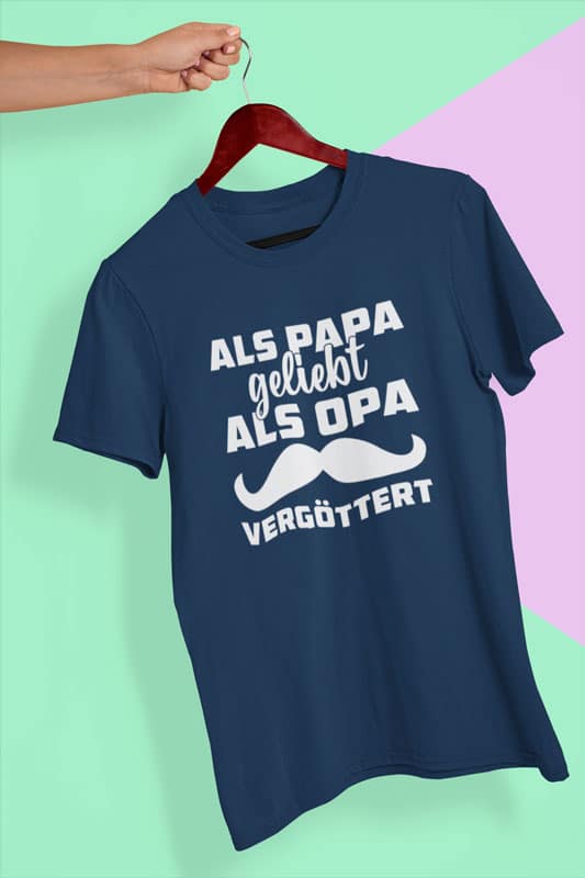 Schönes T-Shirt als Geschenk für werdende Opas