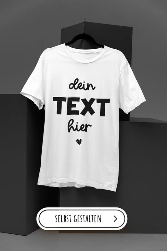 T-Shirt zum Geburtstag mit Text